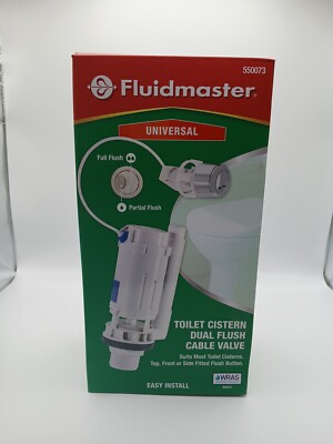 Fluidmaster Universal 550073 550 Spülventil WC, weiß - WC - BAD- 9B