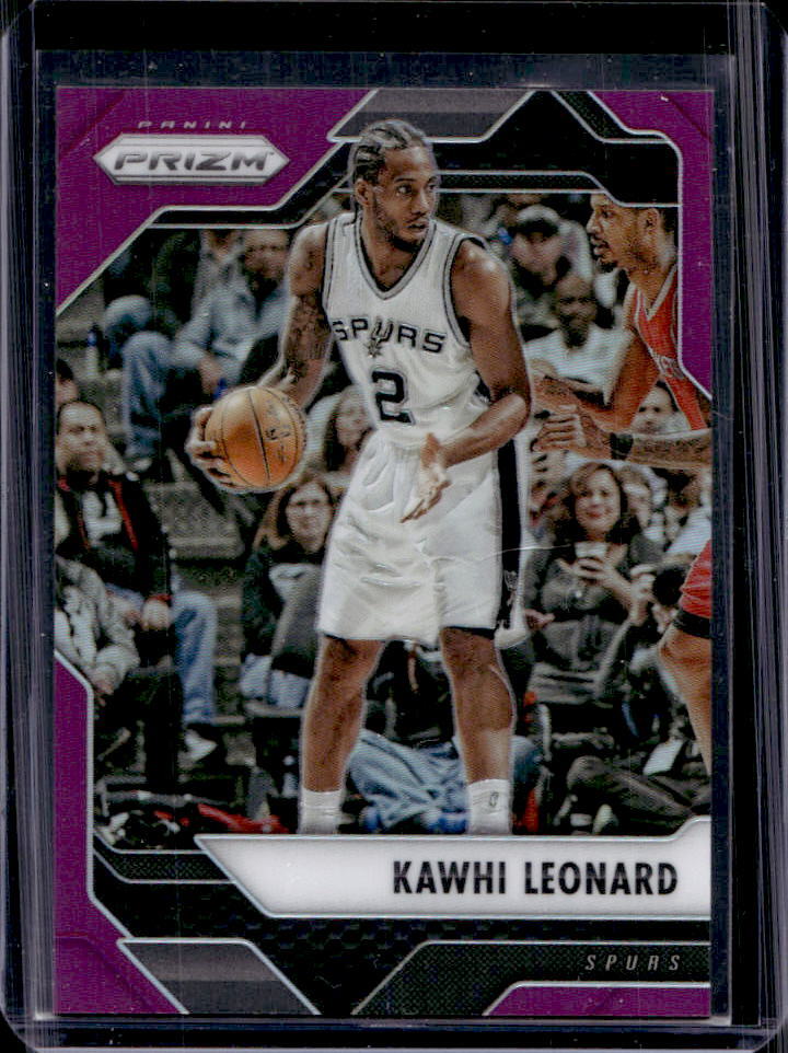 2016-17 Prizm Kawhi Leonard Purple Prizms #14/75 #231 Spurs