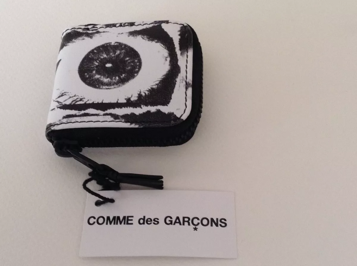 NEW AUTHENTIC Supreme Comme Des Garcons CDG Eye Coin Pouch White SS17 SA4100EY