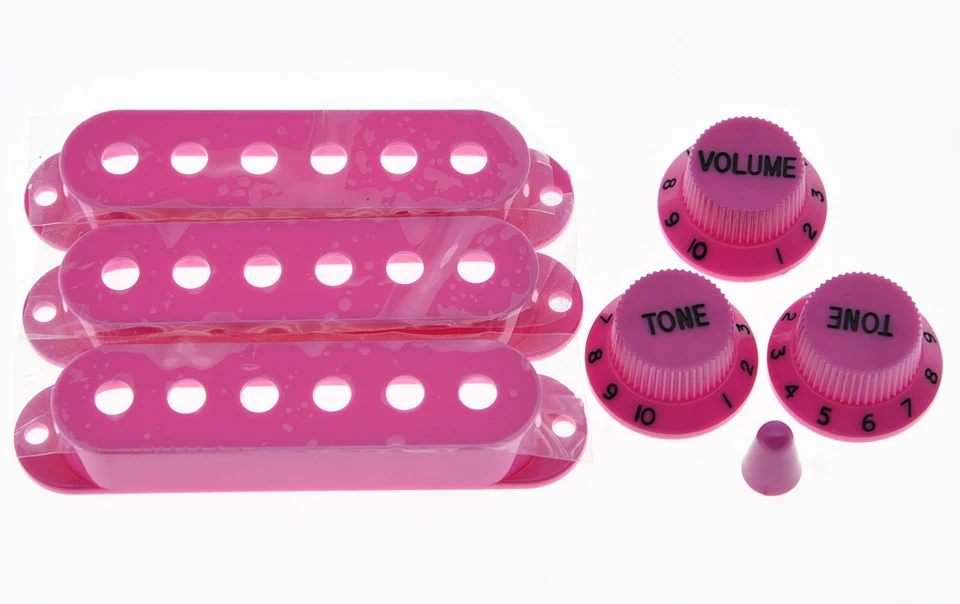 KAISH Purple ST Style Knobs,ST Single Coil Pickup Covers and 5 Way Switch Tip - Image 3 of 3