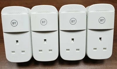 4 BT Mini Connector VERSION 2 1000Mbps Gigabit Powerline Adapters NEW MODEL