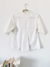 CELINE Poplin Blouse, size 36, white, Pheobe Philo
