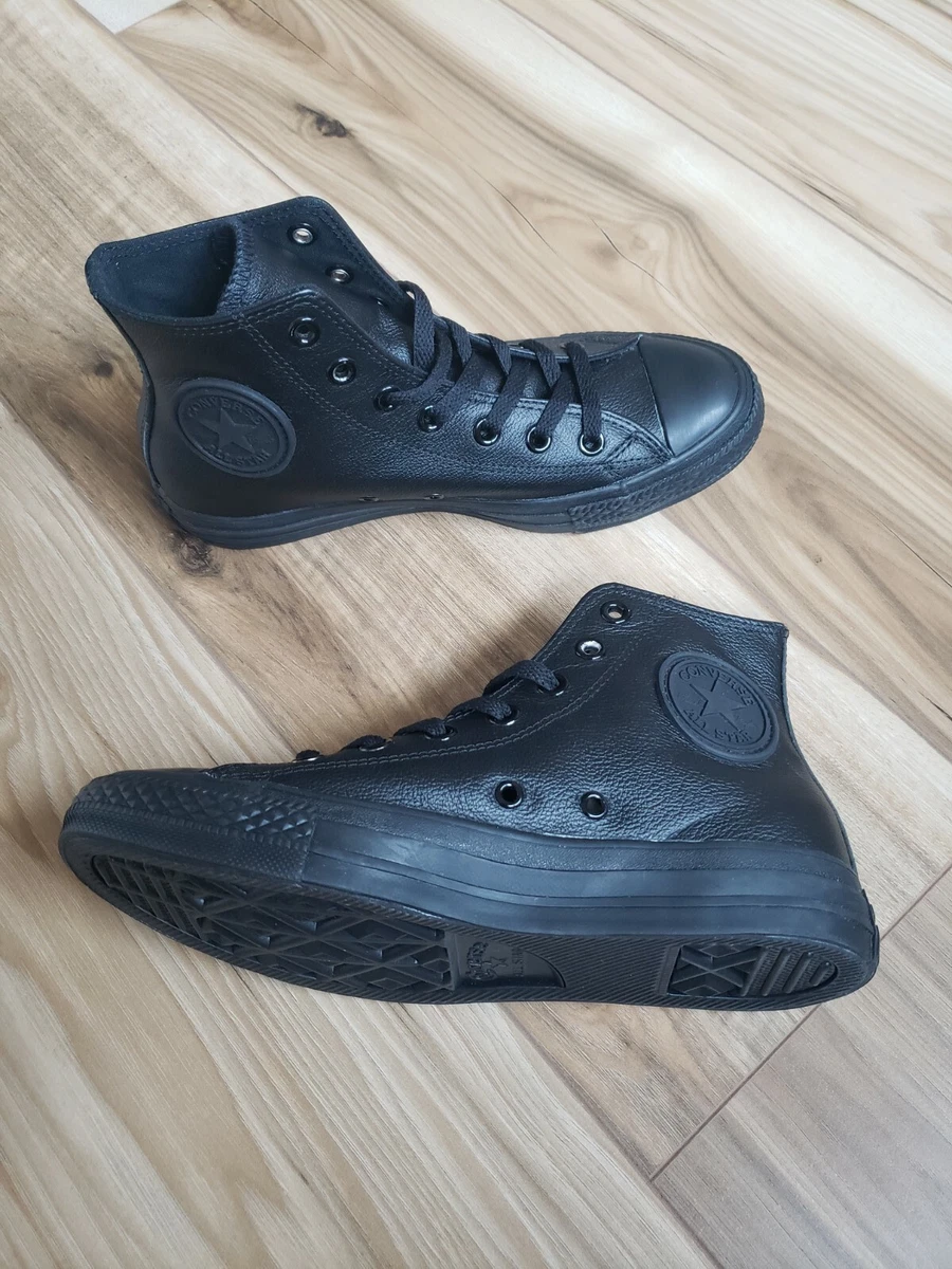 Converse Chuck Taylor All Star Leather High Sneaker Black 7 | eBay