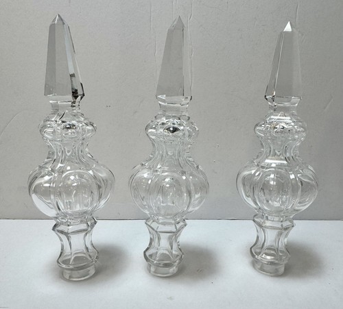 Vintage Kristall Spike Pointer Endteil Girandolen Lampe Kronleuchter 8" - Bild 1 von 15