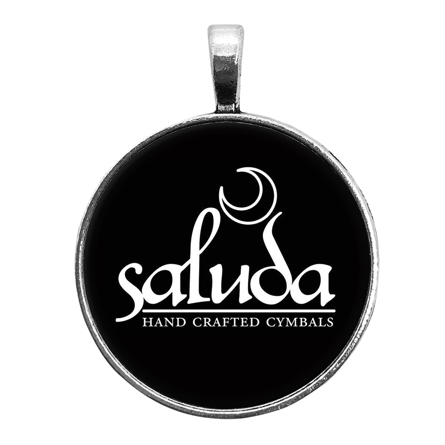 Saluda Cymbal Logo Jewelry Set for Drummers - Necklace, Keychain, Cufflinks, Ring, Earrings, Tie Clip