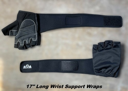 Weight Lifting Gloves For Workout Gym Exercise Training Wrist Wraps Fitness Grip - Picture 7 of 12
