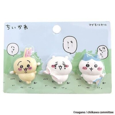 Chiikawa Mini Figure Magnet Set of 3 Japan Chiikawa Hachiware