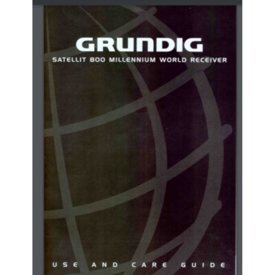 Grundig Satellit 800 Shortwave world Receiver OWNER'S MANUAL 30 pages comb bound