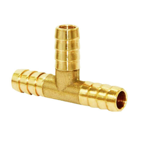 Brass hose connector T piece hose nipple compressed air connection A2 stainless steel - Picture 3 of 10