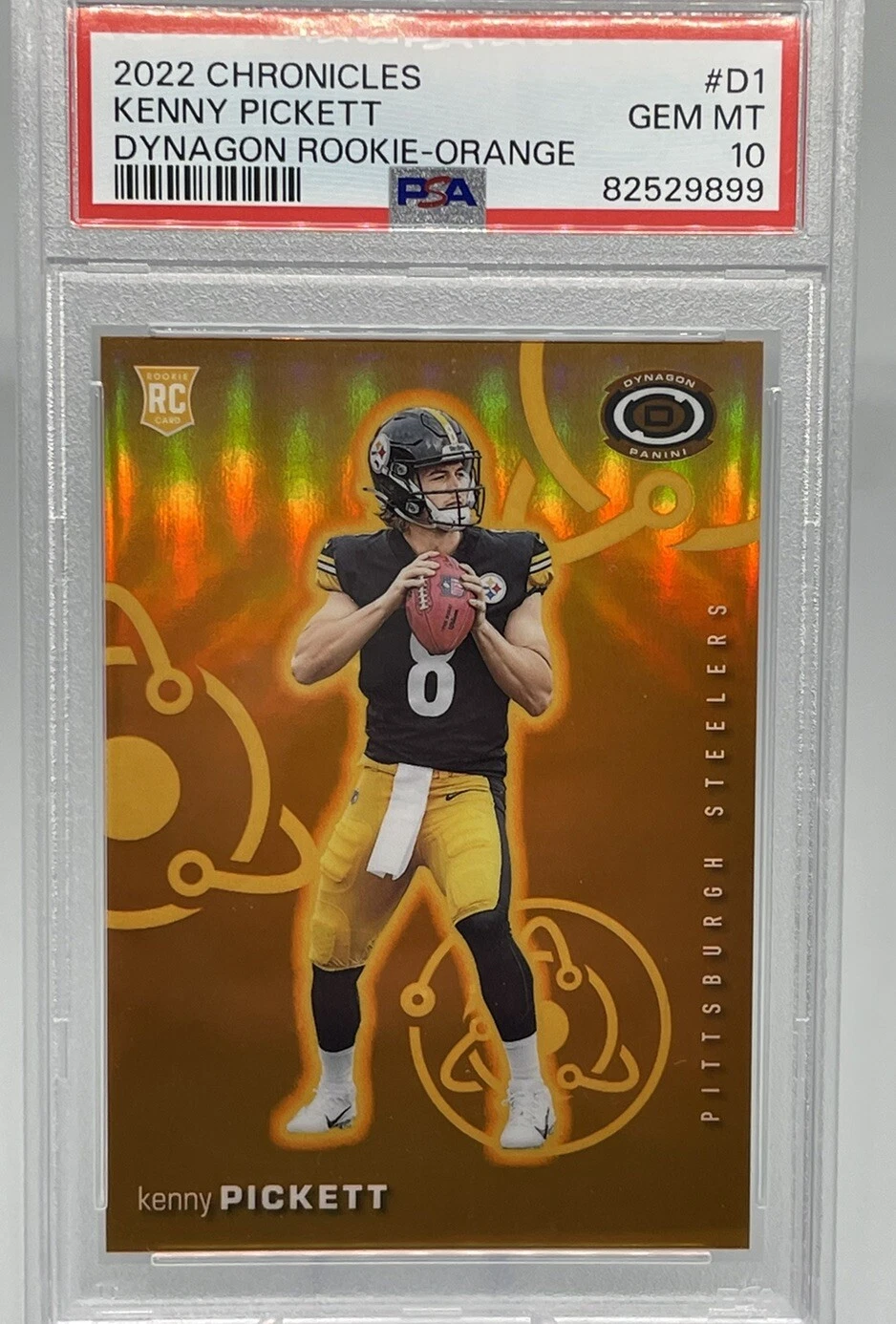 Kenny Pickett Panini Chronicles Dynagon Rookies #D1 Orange
