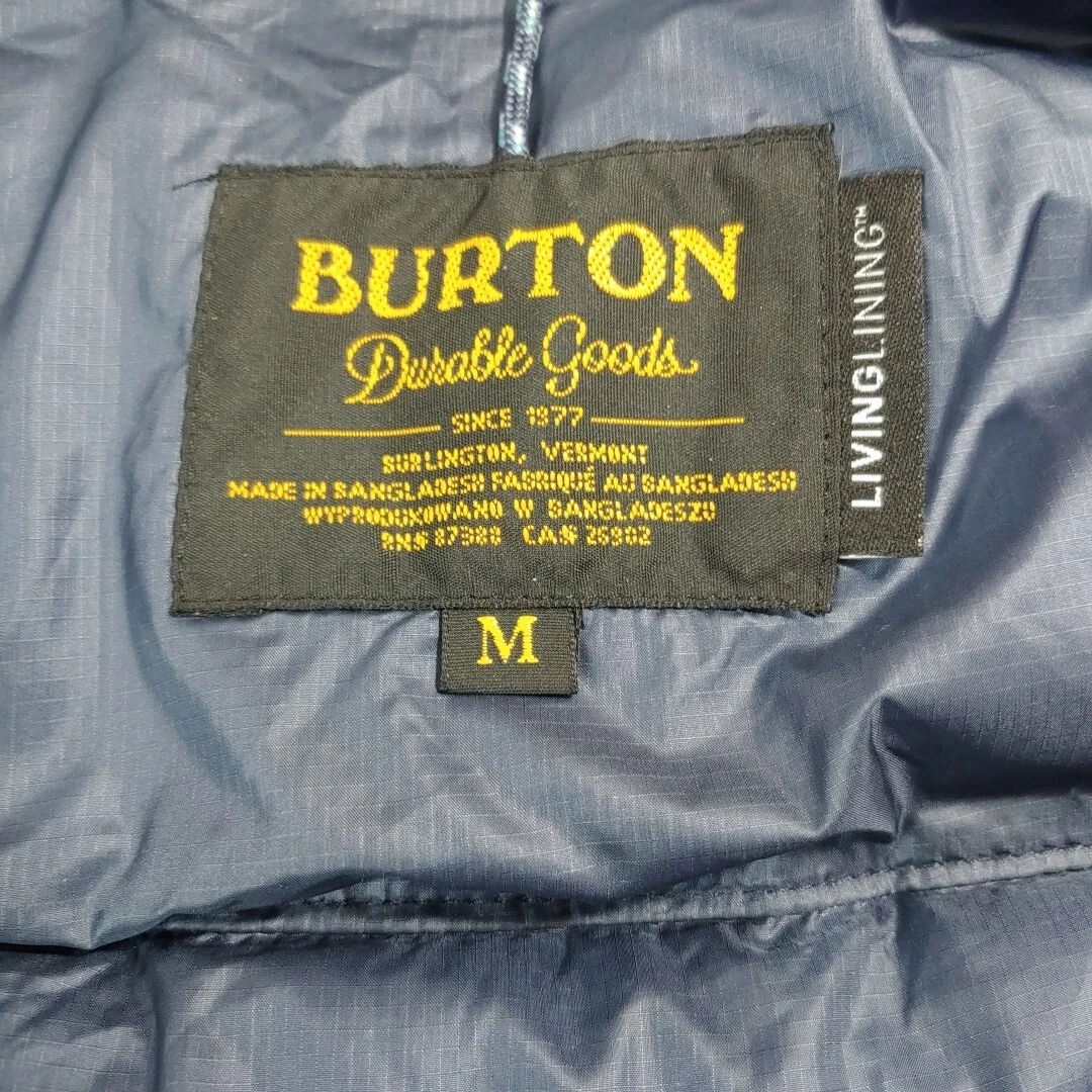 burton living lining packable puffer hooded colorblock jacket
