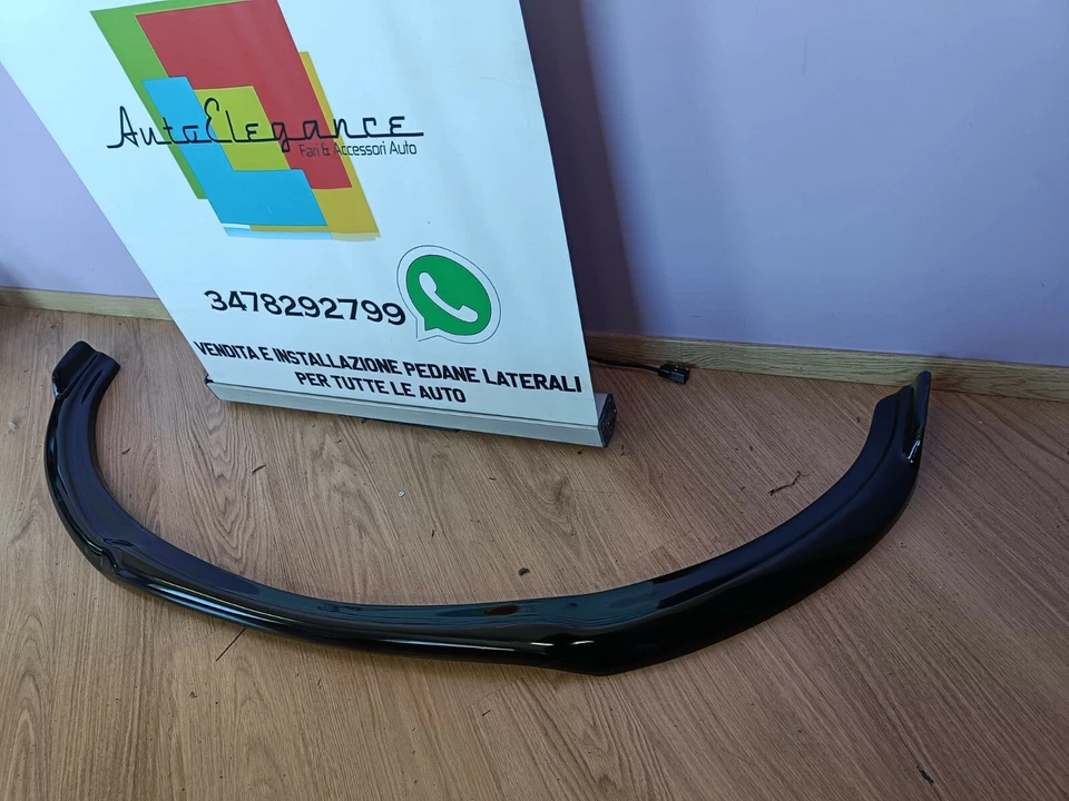 FORD FOCUS II 2008-2011 SPLITTER SOTTO PARAURTI ANTERIORE NERO LUCIDO LAMA - Imagen 3 de 4