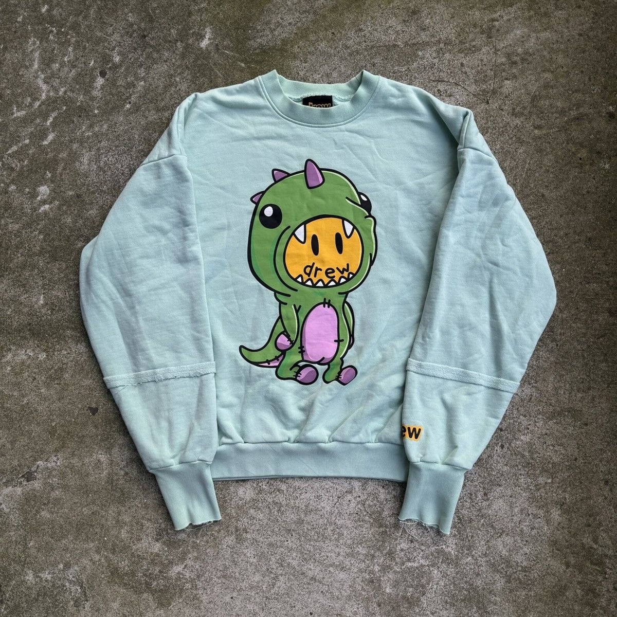 DREW HOUSE DECONSTRUCTED DINO CREWNECK OVERSIZED | eBay