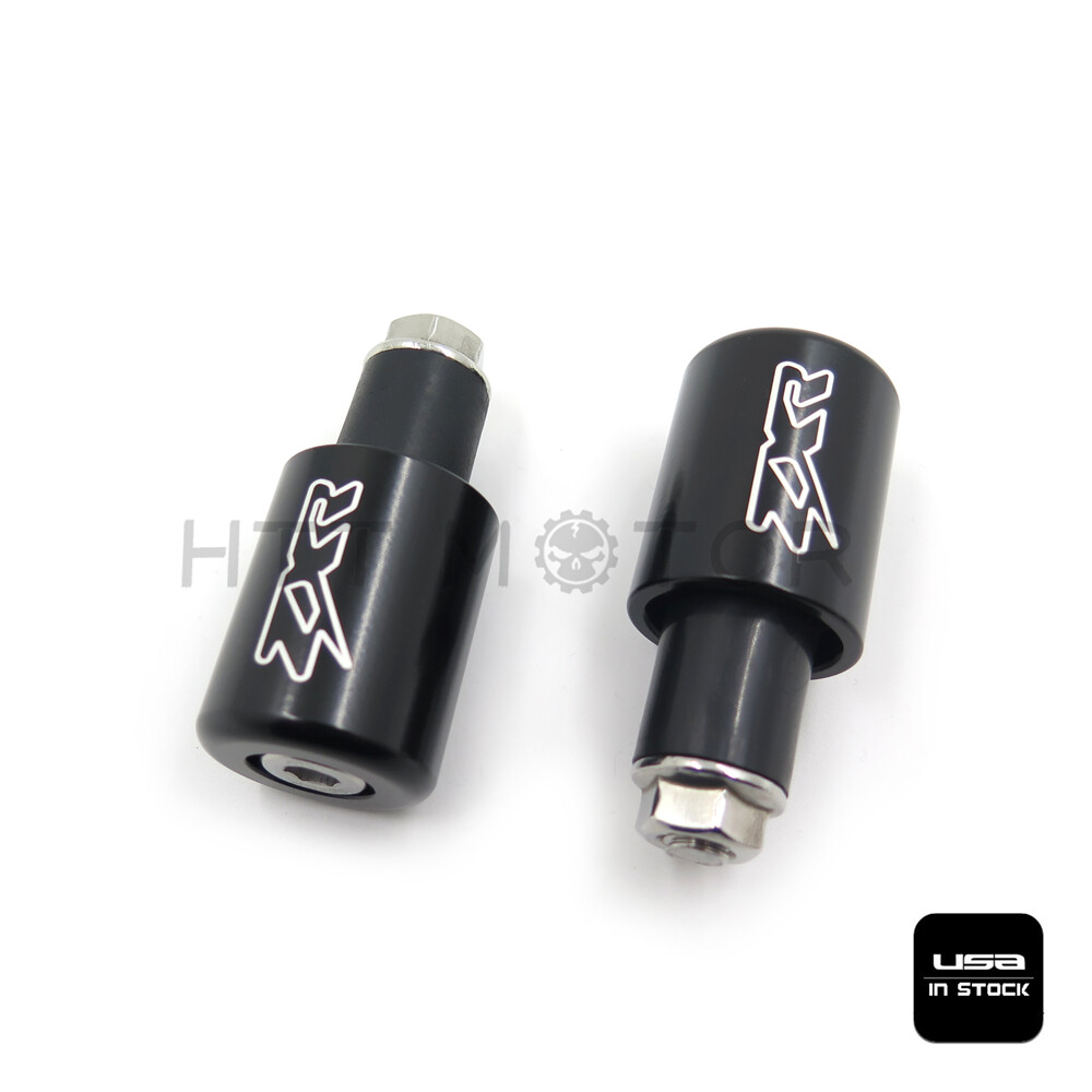 Black Bar Ends Black Rubber For 95-12 Kawasaki Ninja ZX6R/06