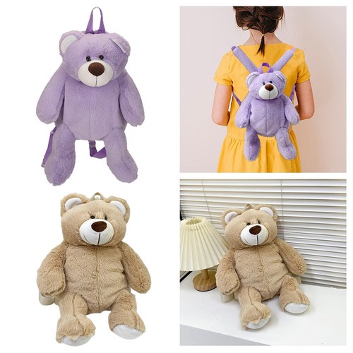 Plush Animal Bear Backpack Lightweight Schoolbag for Teens Girls Adults Boys Kid