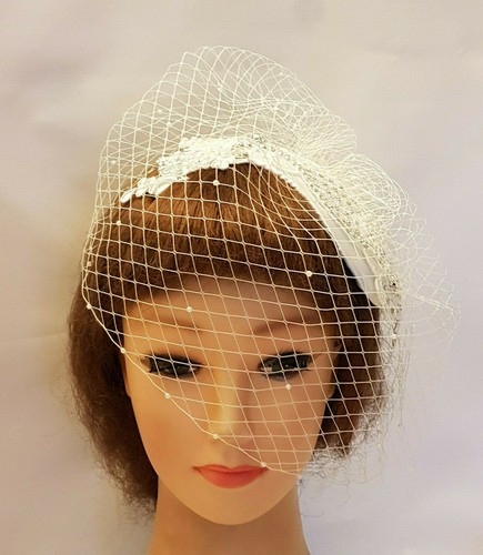 Birdcage Veil White or Ivory 40s 50s 