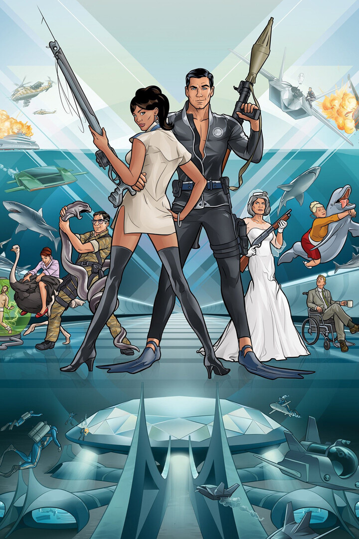 Archer Adult Spy Animated Series Art Wall Indoor Room Poster