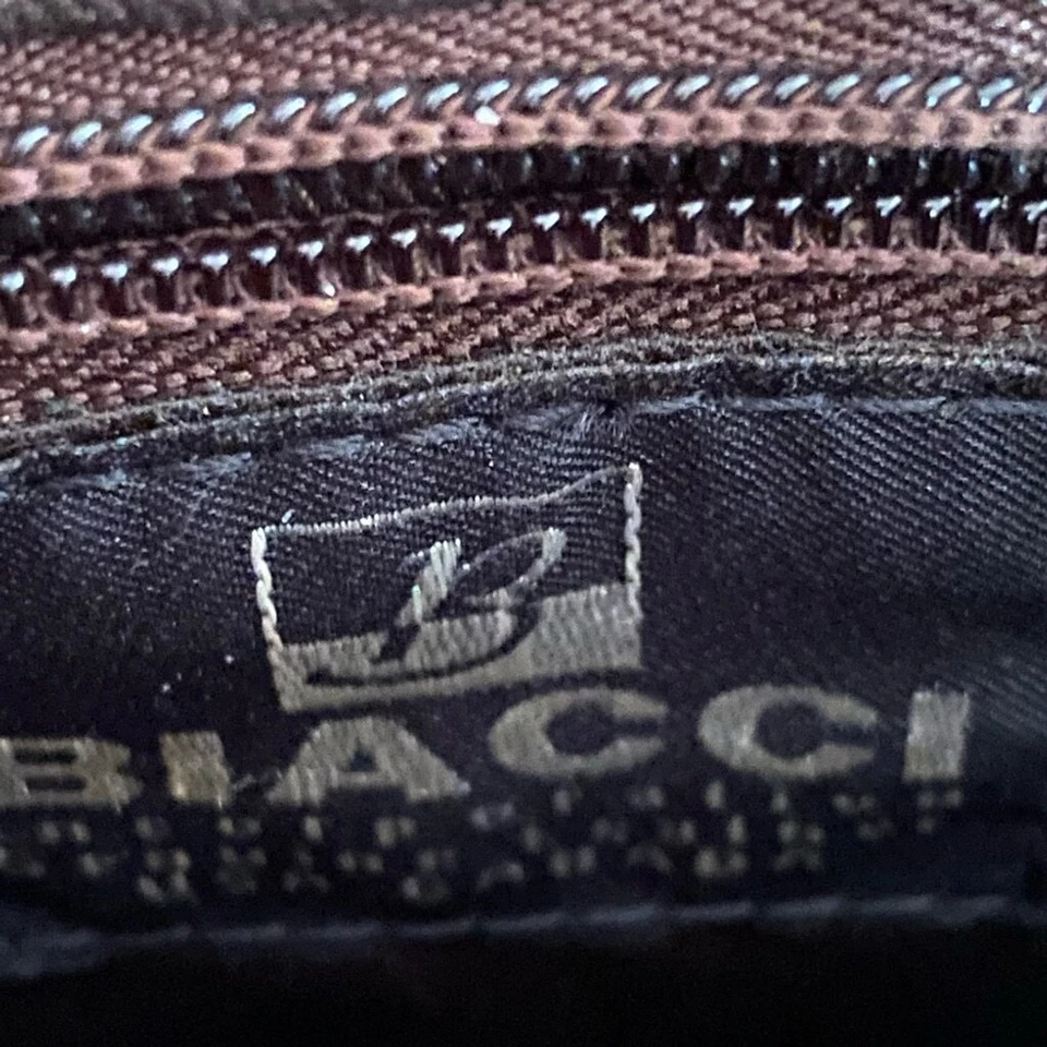 Bolso Bandolera Biacci Cuero Pintado a Mano Floral Mariposa Marrón C Foto 4 de 4