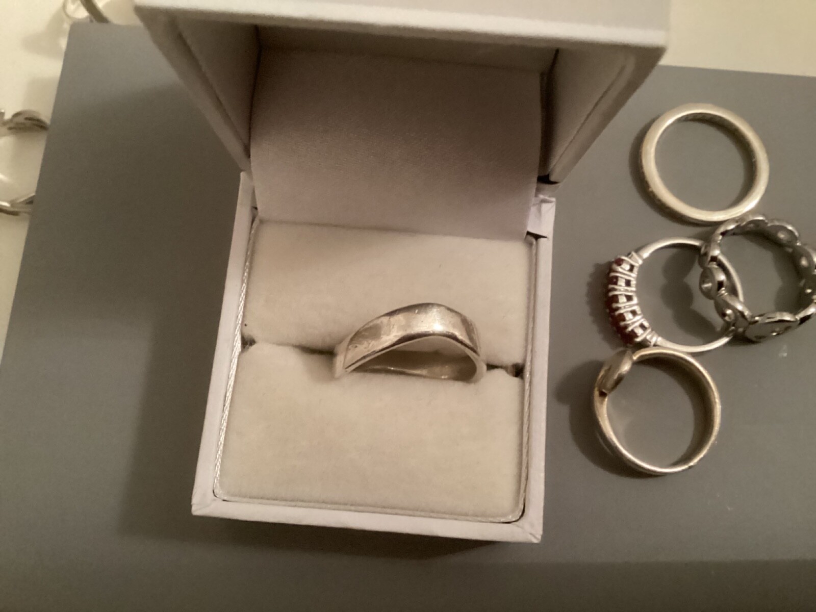 Job Lot! 9 sterling silver good quality rings , 2 hot diamonds …all