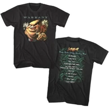 Warrant Men's T-Shirt Dirty Rotten Filthy Stinking Rich Album Art