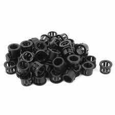 50 PCS 13mm Mounted Dia Plastic Snap in Cable Hose Bushing Grommet Protector