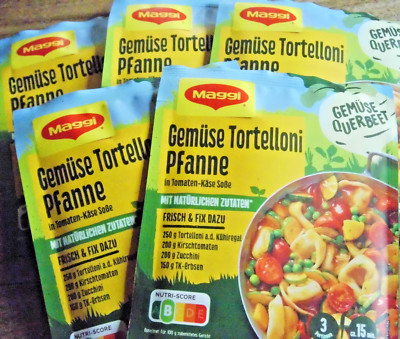 Maggi Querbeet Gemüse Tortelloni Pfanne (32,00/kg) 5 x 25g