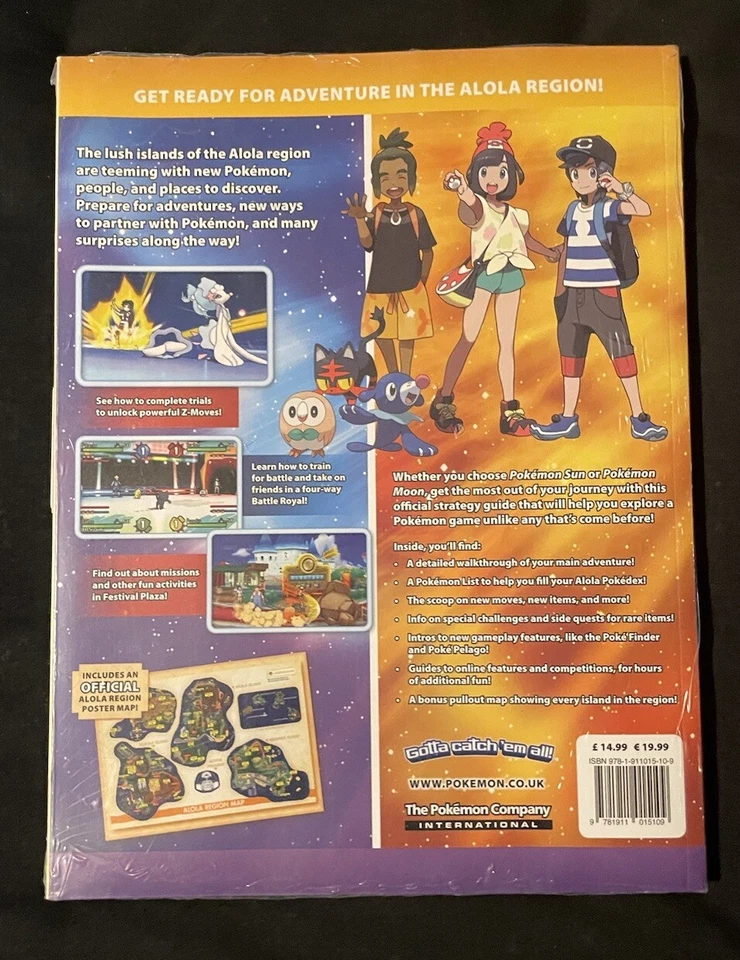Brand New Sealed Pokemon Sun And Moon Strategy Nintendo 3DS Game Guide  - Image 2 of 2