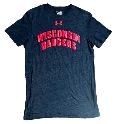 Wisconsin Badgers — Under Armour T-Shirt — Size Men's Small