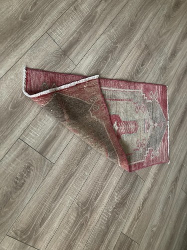 Turkish Rug, Vintage Rug,Doormat Rug, Boho Deco,Handmade Rug,Carpet 1,6 x 3,1 ft - Picture 8 of 8