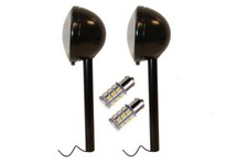 Headlight Assembly Set & Led Bulbs Cockshutt / Minneapolis Moline Tractor