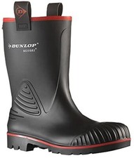 Dunlop Mens Gents Black Acifort Rocker Fur Lining Full Safety Boots Size UK 9