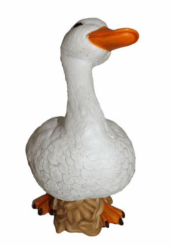 Deco Figura Blancos Ganso de Pie Gänsfigur Colección Castagna De Resin H 37 CM - Imagen 2 de 5