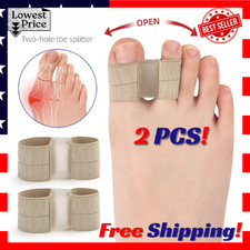 2PCS Hallux Valgus Bunion Corrector Orthopedic Adjuster Brace Foot Toe Separator