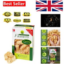 Eco-Friendly Firelighters - 50 Pack for Effortless Fire Starting Everywhere 0.30 per lighter