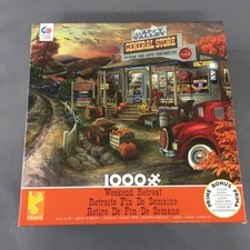 Ceaco (2019) "Weekend Retreat" 1000 Piece Jigsaw Puzzle w/Poster #43375 - NEW