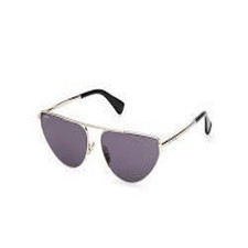 Max Mara Thin Gold Frame Catseye Aviator Sung...