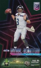 2020 Donruss Elite Star Status Green #7 Russell Wilson - Seattle Seahawks