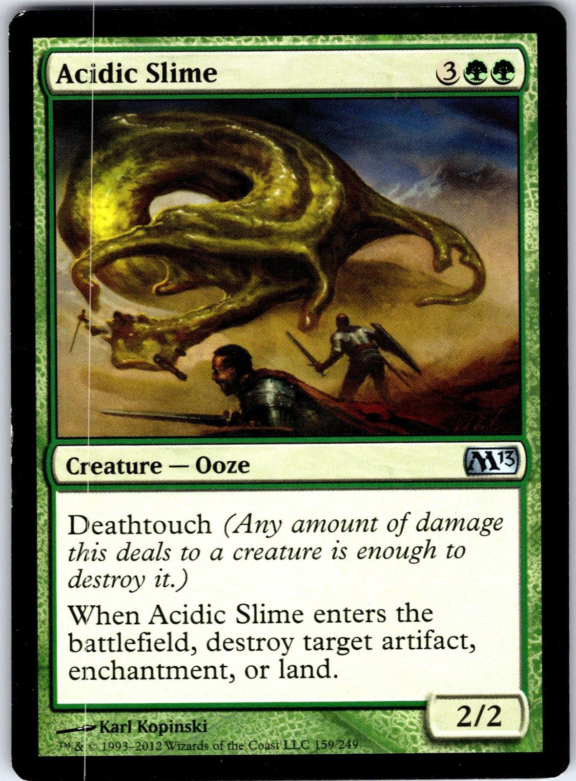 Acidic Slime 159 Uncommon Magic 2013 (M13) Magic: The Gathering Lightly Played