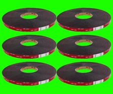 3M 5952 Black VHB Double Sided Acrylic Auto Foam Tape Like 6382 (6 ROLLS) 💥