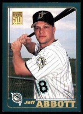 Jeff Abbott 2001 Topps #413 Florida Marlins MLB READ FREE SHIPPING AutographDen