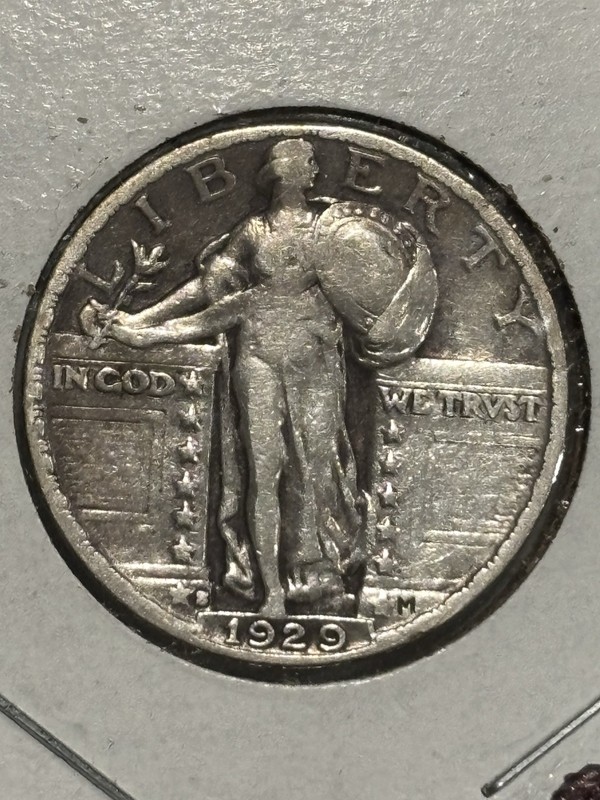1929-S Standing Liberty Quarter 25C Silver 0.9 FineBusiness KM#164