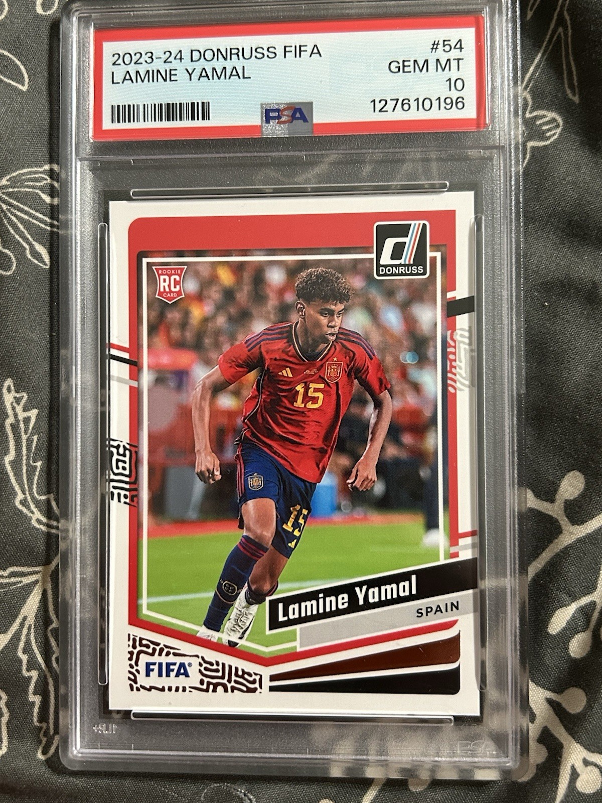 2023-24 PANINI DONRUSS FIFA 54 LAMINE YAMAL PSA GEM MINT 10