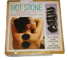 Hinkler Pamper Me 6 Hot Stones Massage Kit 24 Page Instruction Book - NIOB