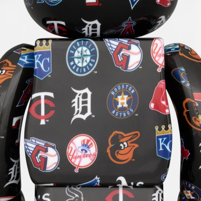 MEDICOM TOY BE@RBRICK National League American League Black 100