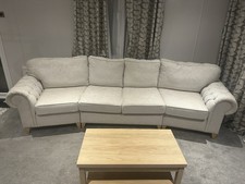 5/6 seater cream sofa, NEW. Separates to 3 pieces!