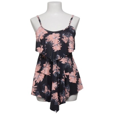 Flyily, Badehemd, Größe: L, Schwarz/Pink, Elasthan/Polyamid/Polyester #Un1
