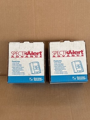 LOT 2 Stk System Sensor SpectrAlert Advance HR Horn - Rot