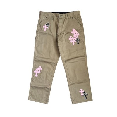 Chrome Hearts - Leather Cross Patch Carpenter Pants Size: 36