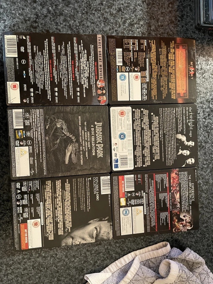 DVD Steelbook The Mummy Twilight Jurassic Park Karate Kid Back To Future Bourne - Image 2 of 4