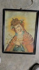 Stampa, Epoca  Quadro  Vintage San  Madonna Di Ostrabrama Arte Sacra Antica